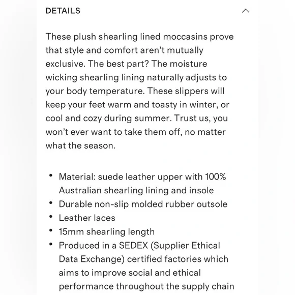 Quince Australian Shearling Moccasin Slippers in Pecan - Picture 9 of 9